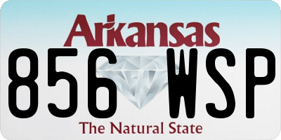 AR license plate 856WSP
