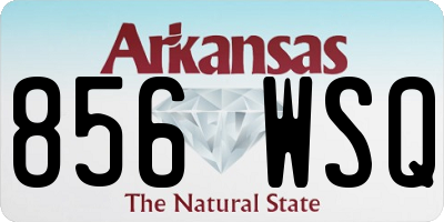 AR license plate 856WSQ