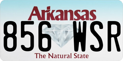 AR license plate 856WSR