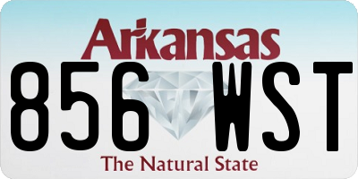 AR license plate 856WST