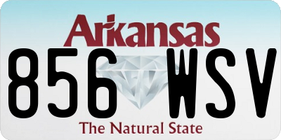 AR license plate 856WSV