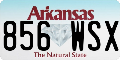 AR license plate 856WSX