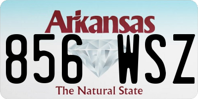 AR license plate 856WSZ