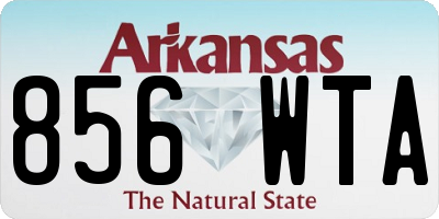 AR license plate 856WTA