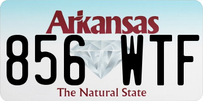 AR license plate 856WTF