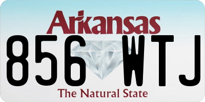 AR license plate 856WTJ