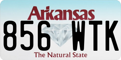 AR license plate 856WTK