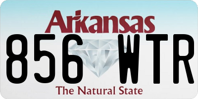 AR license plate 856WTR