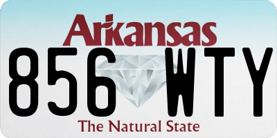 AR license plate 856WTY