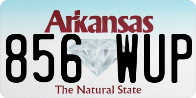 AR license plate 856WUP