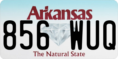 AR license plate 856WUQ
