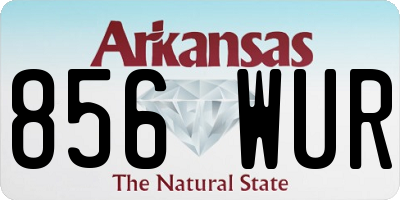 AR license plate 856WUR