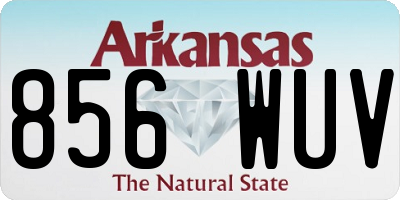AR license plate 856WUV