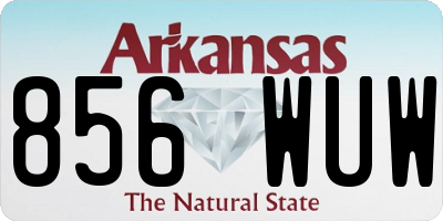 AR license plate 856WUW