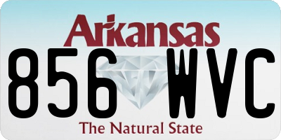 AR license plate 856WVC
