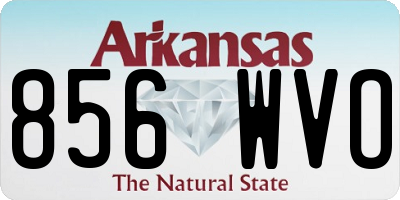 AR license plate 856WVO