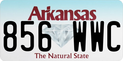 AR license plate 856WWC