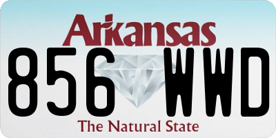 AR license plate 856WWD