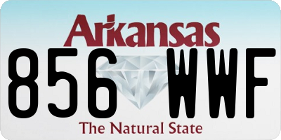 AR license plate 856WWF