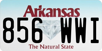 AR license plate 856WWI