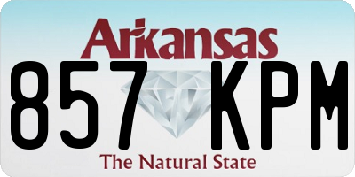 AR license plate 857KPM