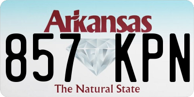 AR license plate 857KPN