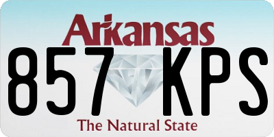 AR license plate 857KPS