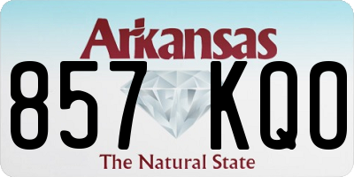 AR license plate 857KQO
