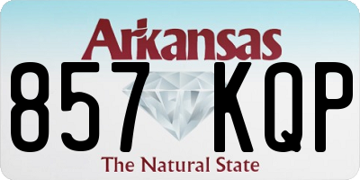 AR license plate 857KQP