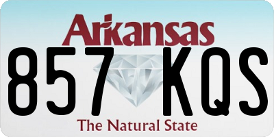 AR license plate 857KQS