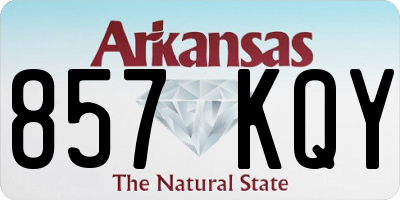 AR license plate 857KQY