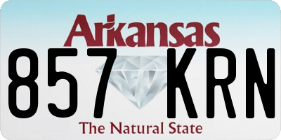 AR license plate 857KRN