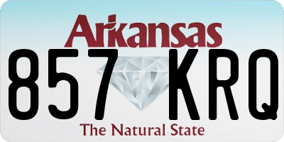 AR license plate 857KRQ