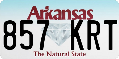 AR license plate 857KRT