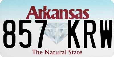 AR license plate 857KRW