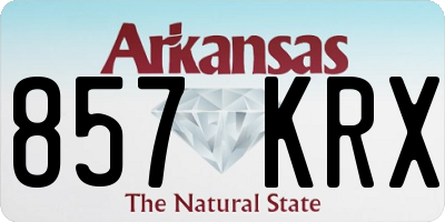 AR license plate 857KRX