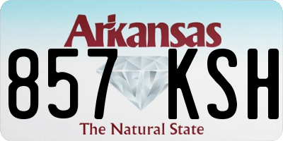 AR license plate 857KSH