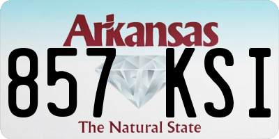 AR license plate 857KSI