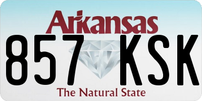 AR license plate 857KSK