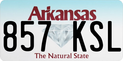 AR license plate 857KSL