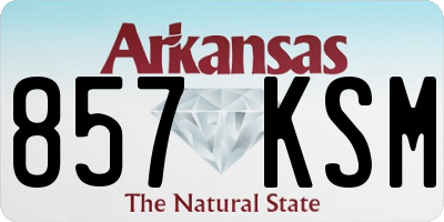 AR license plate 857KSM