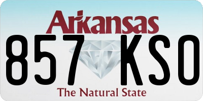AR license plate 857KSO