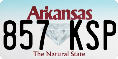 AR license plate 857KSP