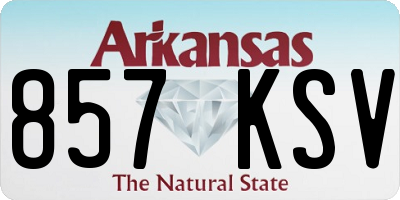 AR license plate 857KSV