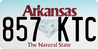 AR license plate 857KTC