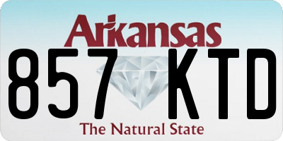 AR license plate 857KTD