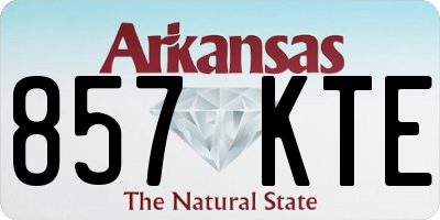AR license plate 857KTE