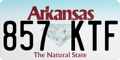 AR license plate 857KTF