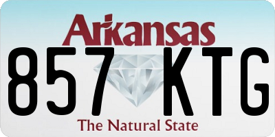 AR license plate 857KTG