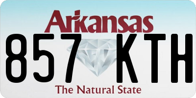 AR license plate 857KTH